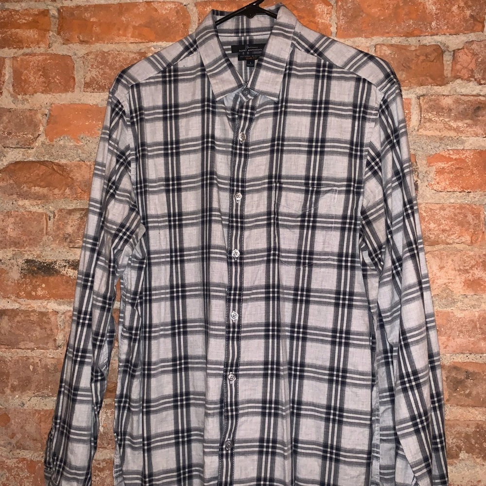 marc anthony natural stretch slim fit dress shirt